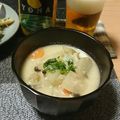 あず7225's cooksnap of when they made 冷蔵庫の野菜と菊芋入り具沢山粕汁！.