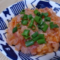 Ocean_ray's cooksnap of when they made マグロのタタキのラー油和え.