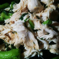 ふぁんたにゃん's cooksnap of when they made 簡単！鶏ささみと菜の花の柚子胡椒醤油あえ.