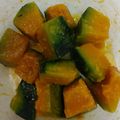 ずぼら母４６歳's cooksnap of when they made 簡単レンジ⭐かぼちゃの塩バター.