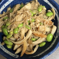 クックZ8J4H4☆'s cooksnap of when they made えのきと枝豆の炒めもの.