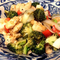 jununu's cooksnap of when they made ササミと彩野菜の甘酢炒め.