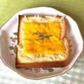 もぐもぐ人's cooksnap of when they made 朝食にｗローズマリーのチーズトースト.