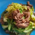ぴあののりこ's cooksnap of when they made 豚こま切れ肉とキャベツの絶品炒め.