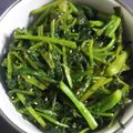 もりのりころ's cooksnap of when they made わさび菜の胡麻和え.