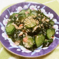 えれぼん's cooksnap of when they made ツナときゅうりとわかめの酢の物。.