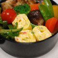 iam樹's cooksnap of when they made 【弁当】　青海苔と紅しょうがの玉子焼き.