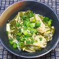 nosso's cooksnap of when they made ☆　めかぶとえのきの辛子味丼　☆.