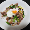 Sayariel's cooksnap of when they made 豚こまとアスパラのネギ塩丼♪.