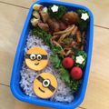 minch＊＊'s cooksnap of when they made キャラ弁♡ミニオン♡簡単　ツムツム風.