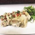naounivers's cooksnap of when they made 野菜でヘルシー☆蒸し鶏トマト玉ねぎソース.