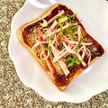 ふたごゆき's cooksnap of when they made カニカマの味噌マヨトースト.