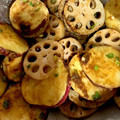 NYAONYAOMI's cooksnap of when they made さつまいも蓮根のオイスター照り焼き.