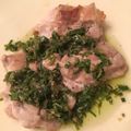 1035's cooksnap of when they made 鶏モモ肉の香草アンチョビソース.