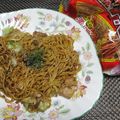 ジョングレ's cooksnap of when they made カップ焼きそばに肉や野菜を+してずぼら飯.