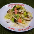 南国diver's cooksnap of when they made きのこと塩鮭のクリームパスタ.