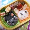 ёпⅠмσ's cooksnap of when they made キャラ弁☆たまごっち　くろまめっち.