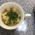 ma___111's cooksnap of when they made もやしと油揚げのとろとろ生姜スープ♡.