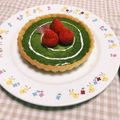 クック08HF0R☆'s cooksnap of when they made 材料4つ♡簡単♡抹茶 生チョコタルト.