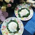 虹色♪︎ちゅーりっぷ's cooksnap of when they made ほうれん草ハムエッグ♬ひとり分ずつ対応❤.