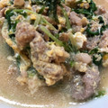 リエコン's cooksnap of when they made 水菜と豚肉の卵とじ.