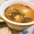 fu♪♪'s cooksnap of when they made 豆腐とひき肉のピリ辛とろみスープ.