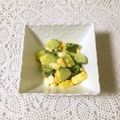 puniＫ's cooksnap of when they made きゅうり&林檎の定番卵サラダ♡.