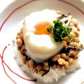 hiroerico's cooksnap of when they made 我が家の塩昆布ｄｅ温玉納豆丼.