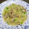 ジョングレ's cooksnap of when they made レンジで♪鯖の水煮缶まるごと！ネギパスタ.