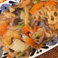 mkoo3's cooksnap of when they made 豚こまレンコン団子の八宝菜☆中華丼にも☆.