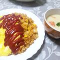 macaroni☆'s cooksnap of when they made ふわふわ❤卵のオムライス（お弁当編あり）.