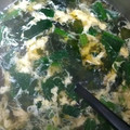 jimi8823's cooksnap of when they made たまごとほうれん草のスープ.