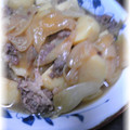 お菓子作り's cooksnap of when they made 豚こま肉としらたき no うち肉じゃが.