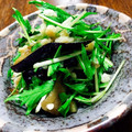 ちゃちゃまる26's cooksnap of when they made コクうま！茄子と水菜の揚げ玉和え♪.