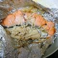 ミンジュン's cooksnap of when they made グリルで鮭のホイル焼き.