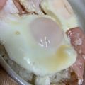 かたさん☆彡's cooksnap of when they made ハムエッグ丼☆納豆のタレ&マヨネーズ.