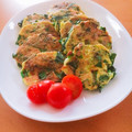 ☆３匹の子ぶた☆'s cooksnap of when they made mほうれん草と豆腐のふわふわ焼き.