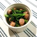 ププぞう's cooksnap of when they made 菜の花とウインナーのチーズ炒め.