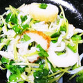 ちく和enjoy料理's cooksnap of when they made しらす・かいわれのごま油和え.