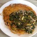 napsan's cooksnap of when they made リメイク☆残ったあんかけで焼きパスタ？.