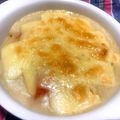 yucchy○'s cooksnap of when they made クリームシチューの残りでマカロニグラタン.