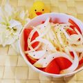 ももちゃんのれしぴ's cooksnap of when they made 今しか出来ない新玉葱とトマトのサラダ.
