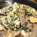 ae86_km's cooksnap of when they made 水菜と豚肉の卵とじ.