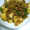 にょんちゃん姉's cooksnap of when they made 豆腐と豚ひき肉のカレー炒め.