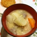 よん妻's cooksnap of when they made 豚のみそねぎ煮.