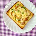 ふたごゆき's cooksnap of when they made 一人ご飯に♪ミックスベジトースト☆.
