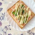 ふたごゆき's cooksnap of when they made 思わず笑顔♪旬の玉ねぎ＆葉でハムトースト.