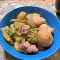 ふらふらおやじ's cooksnap of when they made キャベツ新じゃが鶏モモのあっさり煮.