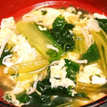 ひぃたろぉ～♪'s cooksnap of when they made エノキと小松菜の洋風かき玉スープ.