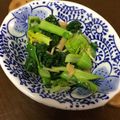 莉紅花's cooksnap of when they made 雪菜となめ茸の簡単お浸し.